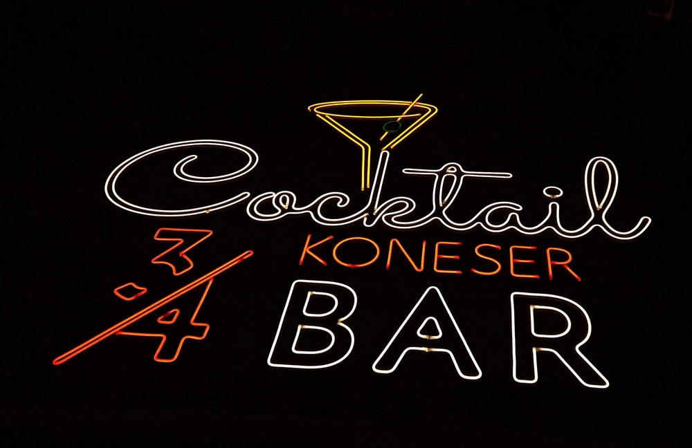 neon LED Coctail Bar Koneser bar neony led warszawa