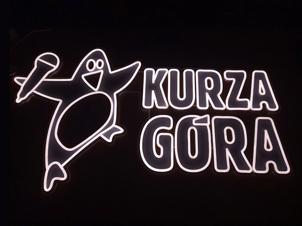 biały neon led Kurza góra neony led warszawa